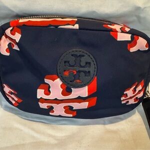 Tory Burch Navy and Red Crossbody Bag